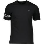 T-shirts col rond de créateur Calvin Klein noirs en polyester à manches courtes à col rond Taille L pour homme en promo 