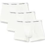 Boxers de créateur Calvin Klein Underwear blancs en coton en lot de 3 Taille M classiques pour homme en promo 
