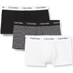 Boxers de créateur Calvin Klein blancs en coton en lot de 3 Taille L classiques pour homme en promo 
