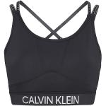 Brassières de sport de créateur Calvin Klein noires en polyester Taille XS pour femme en promo 