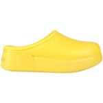 Sabots compensés de créateur Calvin Klein jaunes en cuir synthétique Pointure 39 pour femme 