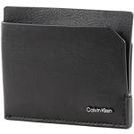 Porte-cartes bancaires de créateur Calvin Klein noirs look fashion pour homme 