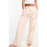 Pantalons de pyjama de créateur Calvin Klein à rayures Taille M classiques pour femme 