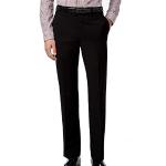 Pantalons de costume de créateur Calvin Klein X noirs à effet froissé stretch W32 look fashion pour homme 