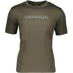 T-shirts de créateur Calvin Klein PERFORMANCE verts en polyester à manches courtes à manches courtes à col rond Taille S look casual pour homme en promo 