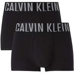 Boxers de créateur Calvin Klein noirs en coton en lot de 2 Taille S classiques pour homme en promo 