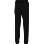 Pantalons taille élastique de créateur Calvin Klein noirs en caoutchouc pour homme 