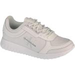 Chaussures de créateur Calvin Klein blanches en cuir lisse en cuir pour femme 