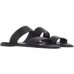 Sandales de créateur Calvin Klein noires à élastiques en promo 