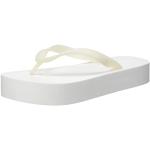 Tongs  de créateur Calvin Klein Jeans blanc crème Pointure 37 look fashion pour femme 