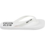 Tongs  de créateur Calvin Klein blanches en caoutchouc Pointure 41 pour homme 
