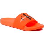 Tongs  de créateur Calvin Klein orange à bouts ouverts Pointure 41 pour homme 