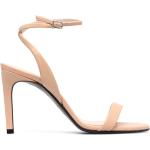 Sandales à talons de créateur Calvin Klein beiges Pointure 41 pour femme 
