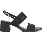 Sandales à talons de créateur Calvin Klein noires Pointure 38 pour femme 
