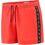 Shorts de bain de créateur Calvin Klein rouges Taille M look fashion pour homme 
