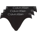 Slips de créateur Calvin Klein noirs lavable en machine en lot de 3 Taille M look fashion pour homme en promo 