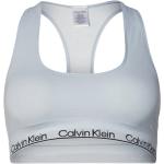 Brassières de sport de créateur Calvin Klein bleues en lyocell éco-responsable discipline fitness Taille XS pour femme 