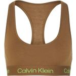 Brassières de sport de créateur Calvin Klein marron en lyocell éco-responsable lavable en machine discipline fitness 