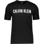 T-shirts col rond de créateur Calvin Klein noirs à manches courtes à col rond Taille L 