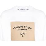 Débardeurs de créateur Calvin Klein blancs à manches courtes à col rond pour homme 