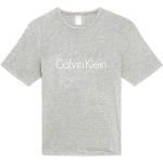 T-shirts de créateur Calvin Klein gris à manches courtes à manches courtes Taille L look fashion pour femme 