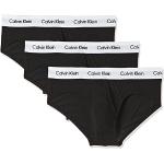 Slips de créateur Calvin Klein noirs en coton en lot de 3 Taille S classiques pour homme en promo 