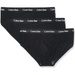 Slips en coton de créateur Calvin Klein noirs en coton en lot de 3 Taille XS classiques pour homme en promo 
