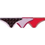 Strings de créateur Calvin Klein Underwear rouges Taille S look fashion pour femme 