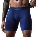 Boxers longs violets en fil filet Taille 3 XL plus size look fashion pour homme 