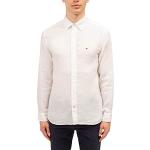 Chemises Tommy Hilfiger blanches en lin Taille XL look fashion pour homme 