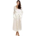 Chemises de nuit longues Camille blanc crème en polyester lavable en machine Taille 3 XL look fashion pour femme 
