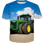 T-shirts à motif tracteurs enfant look asiatique 