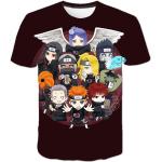 T-shirts à manches courtes enfant Naruto Kakashi Hatake lavable en machine look fashion 