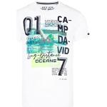 Camp David T-shirt pour homme avec impression photoprint, Couleur : blanc, XL