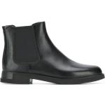 Boots Chelsea noires en cuir de veau éco-responsable à bouts en amande Pointure 41 pour femme 