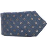 Cravates en soie Canali bleues à carreaux Tailles uniques pour homme 