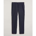 Pantalons Canali bleus en lin pour homme 