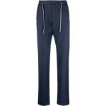 Pantalons taille élastique Canali bleus Taille 3 XL W46 coupe regular pour homme en promo 