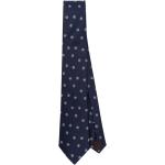 Cravates en soie Canali bleu marine à logo à motif papillons Tailles uniques pour homme 