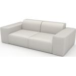 Canapé 2 places - Blanc, design arrondi, petit canapé deux personnes, confortable - 216 x 72 x 107 cm, modulable