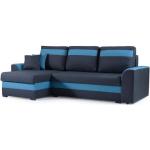 Canapés d'angle en tissu bleu marine en bois 4 places 