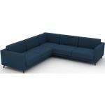 Canapé en U - Bleu Océan, design épuré, canapé d'angle panoramique, grand et tendance, avec pieds - 266 x 75 x 267 cm, modulable