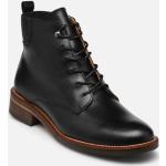 Desert boots noires en cuir Pointure 36 look casual pour femme 