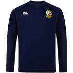 T-shirts col rond Canterbury bleues foncé à motif lions respirants à col rond Taille XS look fashion pour homme 
