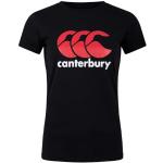 T-shirts Canterbury noirs à logo Taille XL look sportif pour femme 