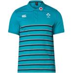 Polos de rugby Canterbury turquoise à rayures en jersey Taille XXL classiques pour homme 