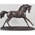 Cantering Arabian Horse, Cold Cast Bronze Statue by Harriet Glen by Fiesta Studios
