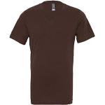 Canvas - T-Shirt à col V 100% Coton - Homme (XL) (Marron)