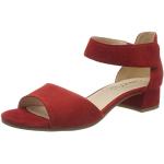 Sandales Caprice rouges en daim Pointure 37,5 look fashion pour femme 