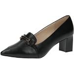 Chaussures trotteurs Caprice noires en cuir Pointure 40 avec un talon entre 5 et 7cm look casual pour femme 